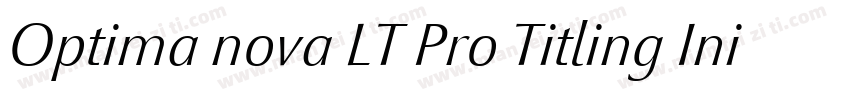 Optima nova LT Pro Titling Init字体转换